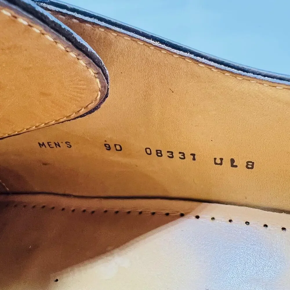 Cole Haan Shoes Mens 9 Brown Leather Cap Toe Derby Oxford Dress Classic Vintage